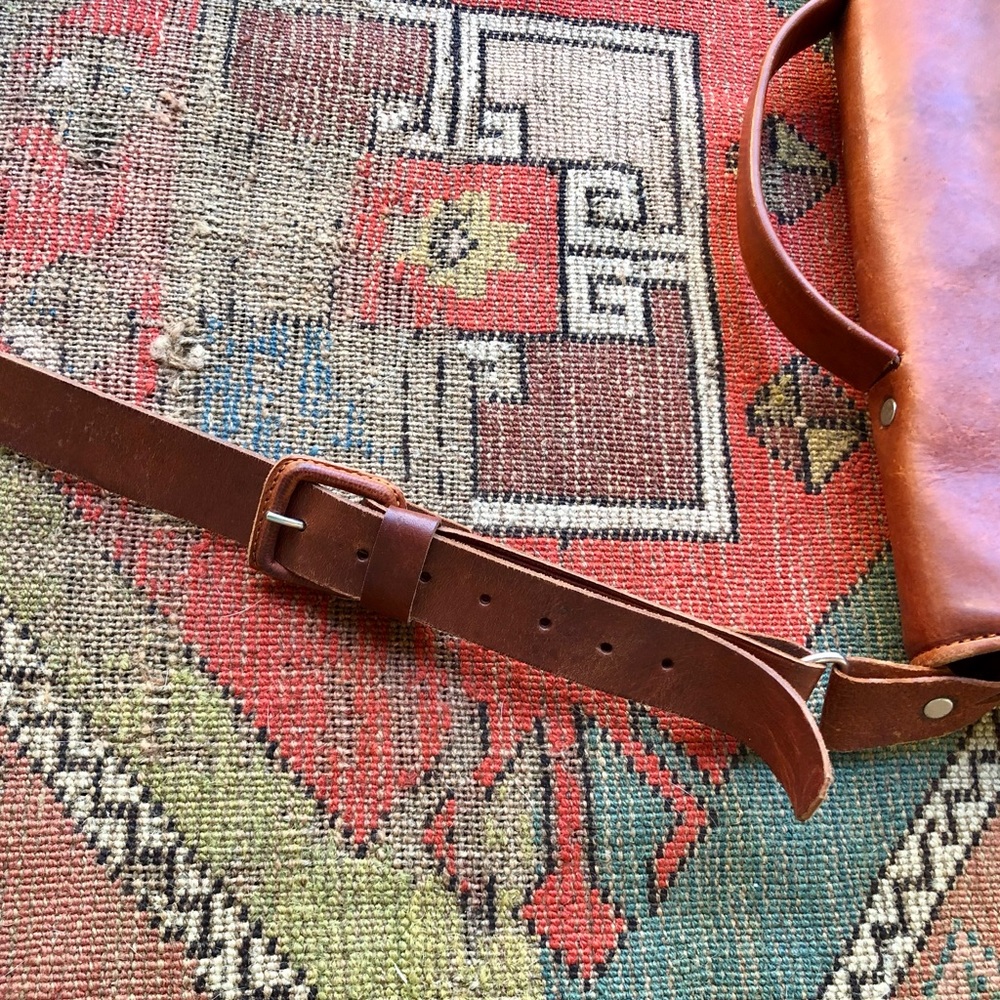 Leather Messenger Bag - Picture 12 of 12